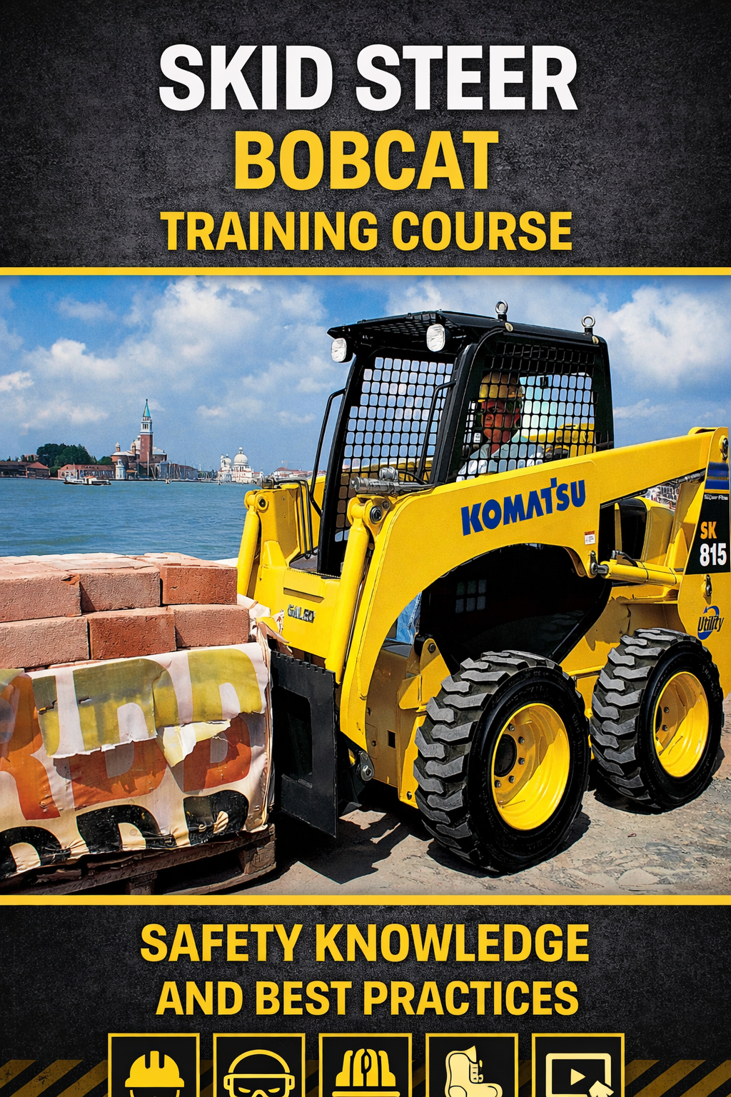 Skid steer training at waterfront site