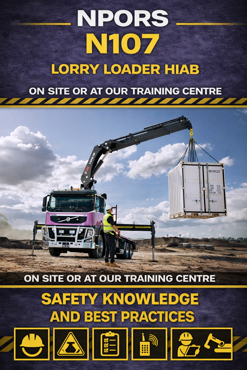 NPORS N107 lorry loader training promotion